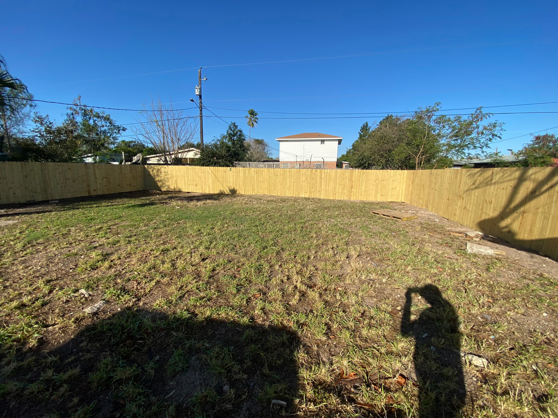New privacy fence and full backyard transformation — San Benito, TX
