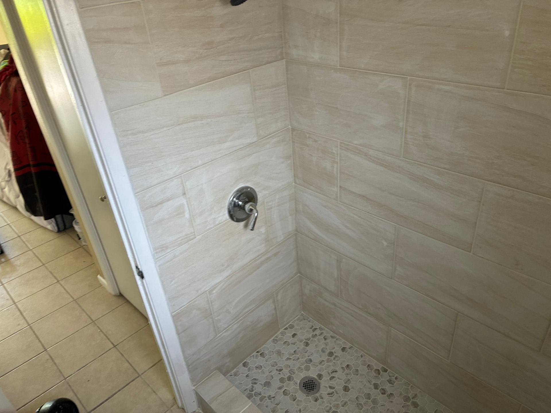 Full shower wall tile installation — Brownsville, TX